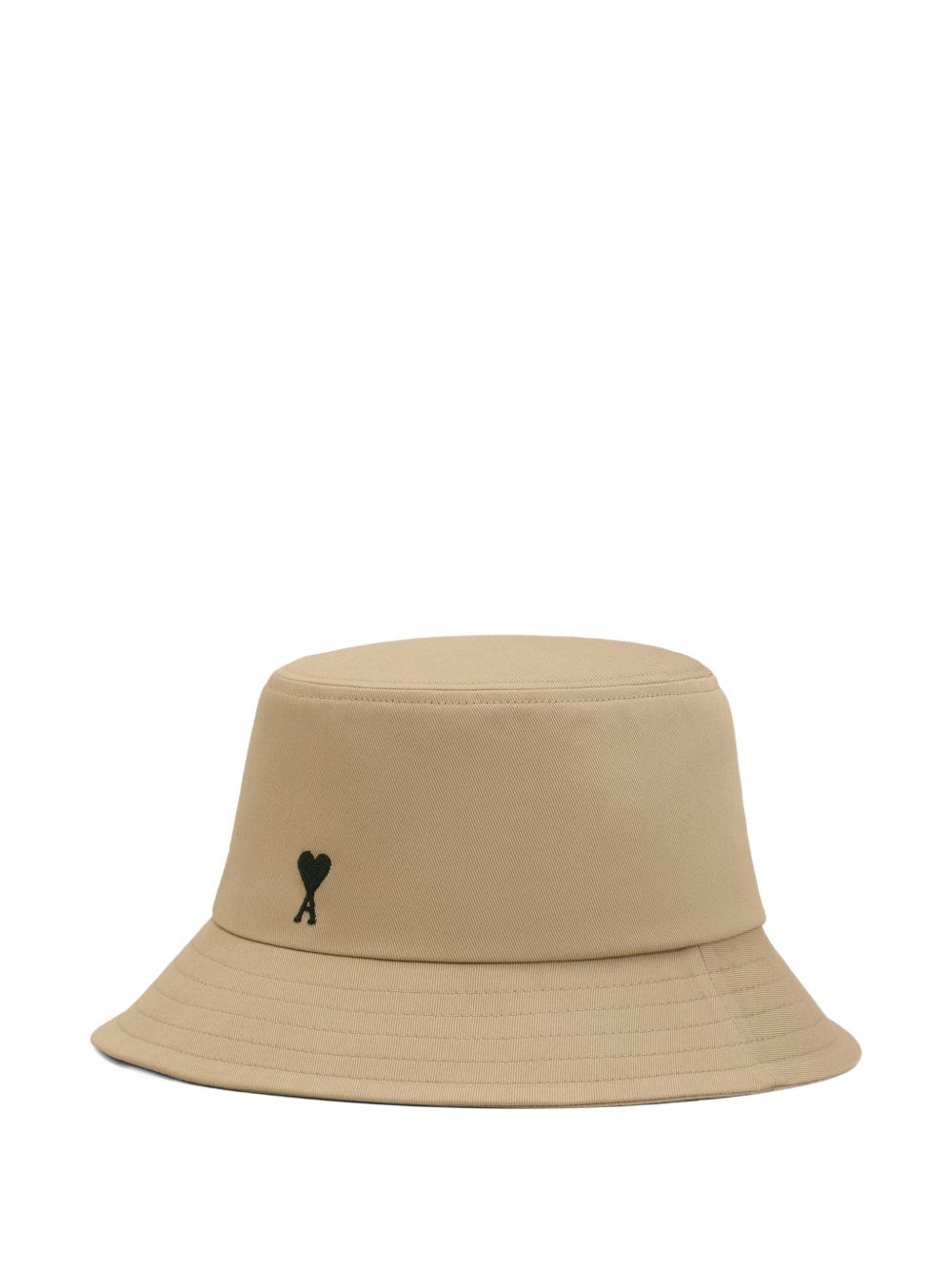 Cappello bucket con logo in beige Ami paris - unisex 