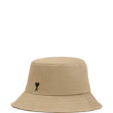 Cappello bucket con logo in beige Ami paris - unisex 