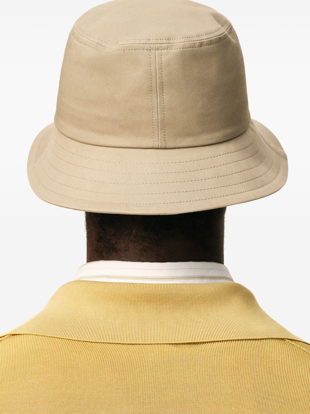 Cappello bucket con logo in beige Ami paris - unisex 