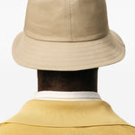 Cappello bucket con logo in beige Ami paris - unisex 
