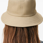 Cappello bucket con logo in beige Ami paris - unisex 