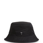 Cappello bucket con logo in nero Ami paris - unisex 