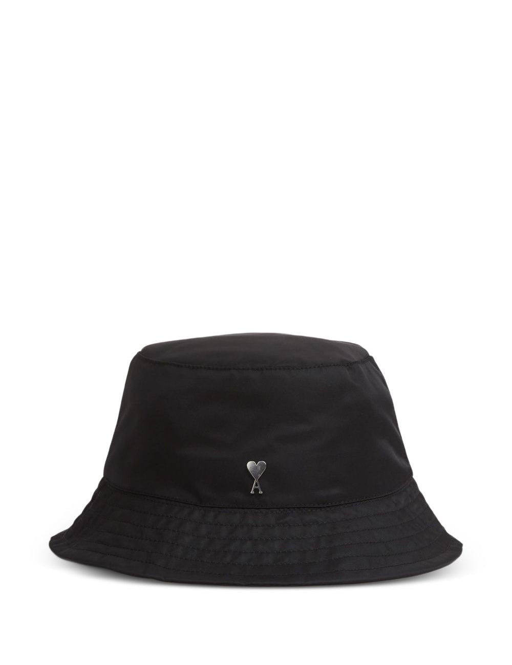 Cappello bucket con logo in nero Ami paris - unisex 