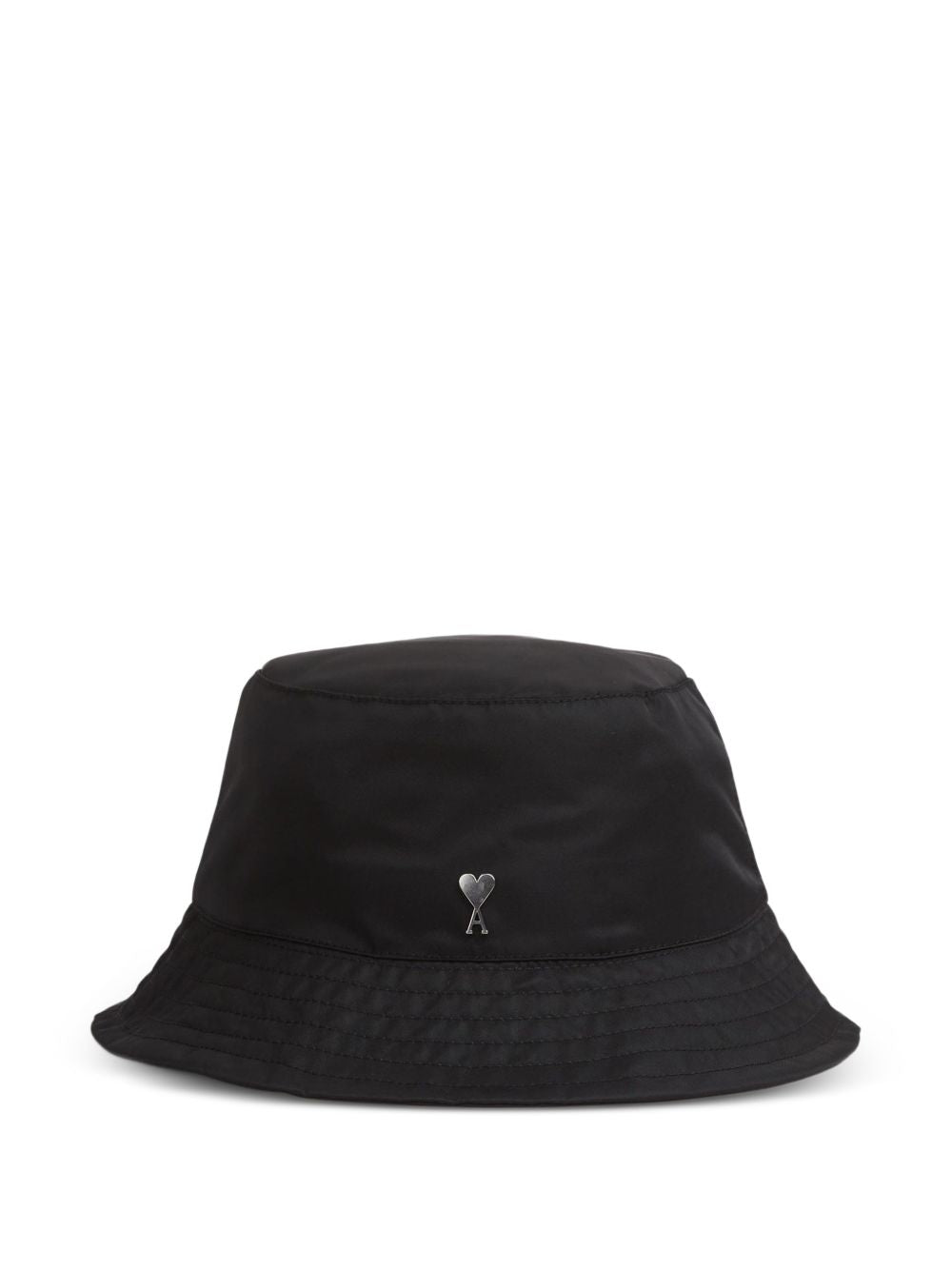 Cappello bucket con logo in nero Ami paris - unisex 