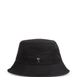 Cappello bucket con logo in nero Ami paris - unisex 