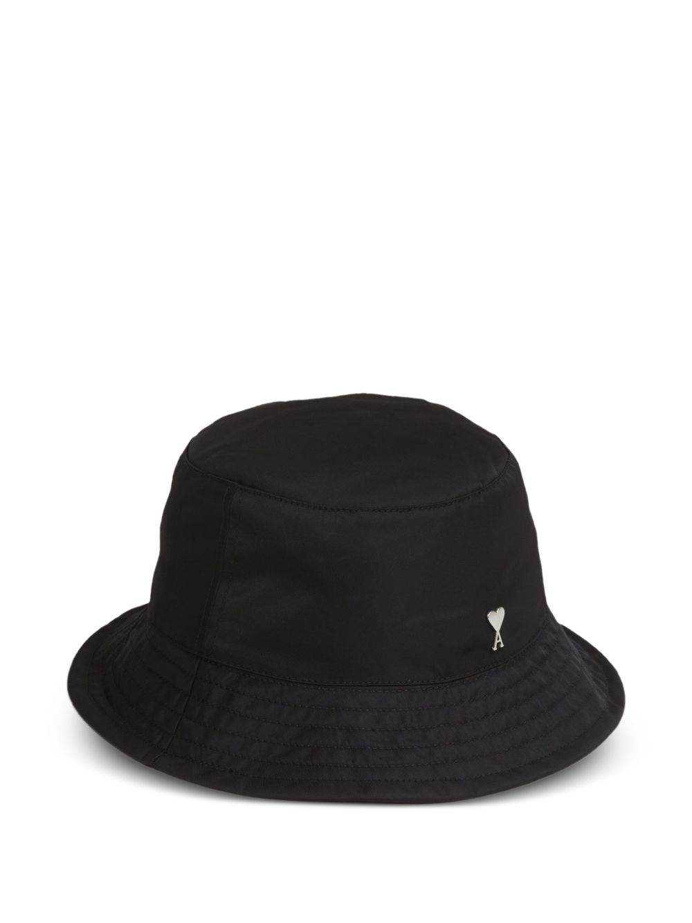 Cappello bucket con logo in nero Ami paris - unisex 