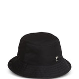 Cappello bucket con logo in nero Ami paris - unisex 