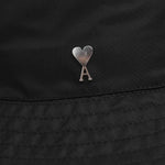 Cappello bucket con logo in nero Ami paris - unisex 