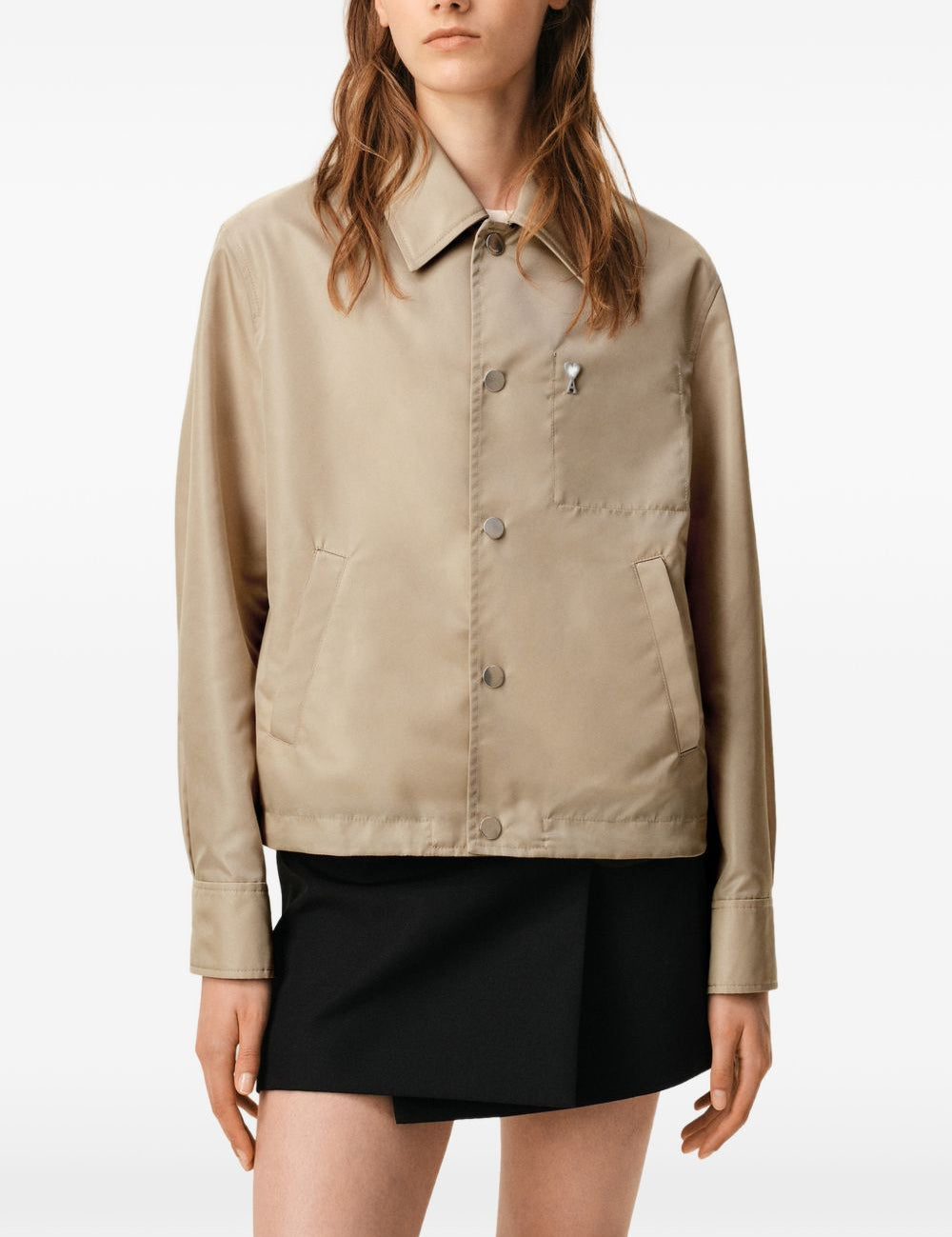 Giacca con bottoni in beige Ami Paris - donna 