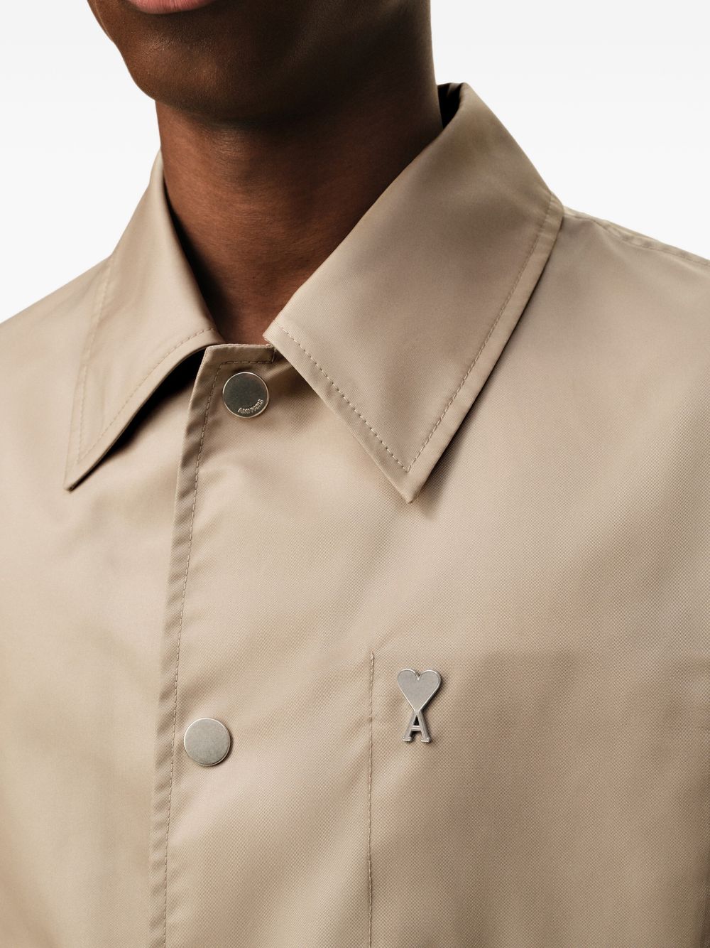 Giacca con bottoni in beige Ami Paris - donna 