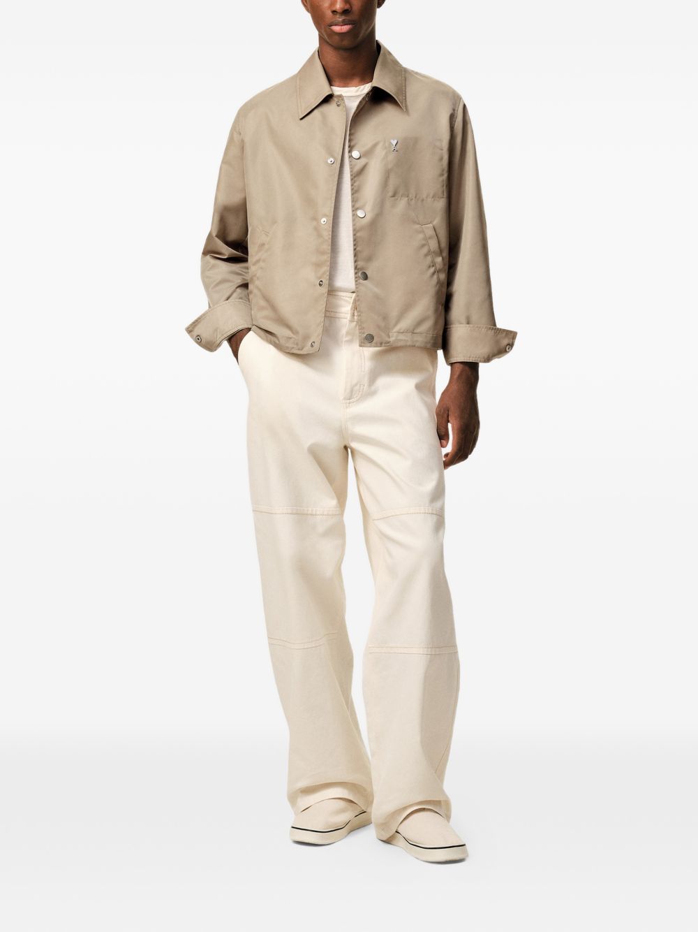 Giacca con bottoni in beige Ami Paris - donna 