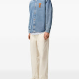 Giacca-camicia ami de coeur in denim blu Ami Paris - uomo 