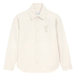 Giacca-camicia ami de coeur in avorio Ami Paris - uomo 