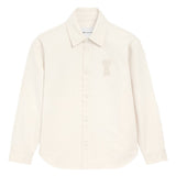 Giacca-camicia ami de coeur in avorio Ami Paris - uomo 