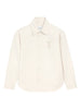 Ami Paris ivory Ami de Coeur overshirt - men