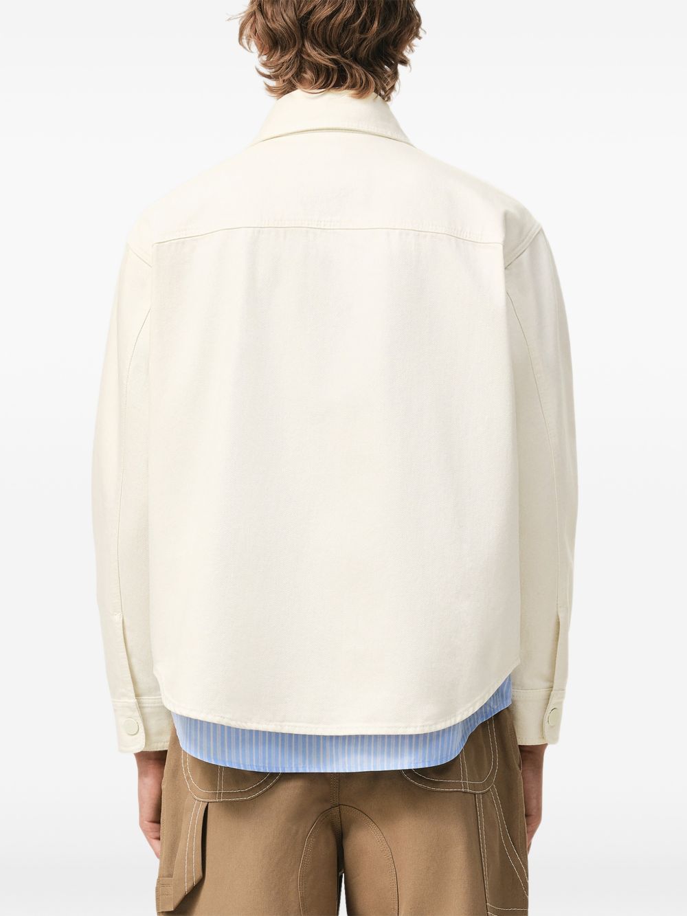 Giacca-camicia ami de coeur in avorio Ami Paris - uomo 