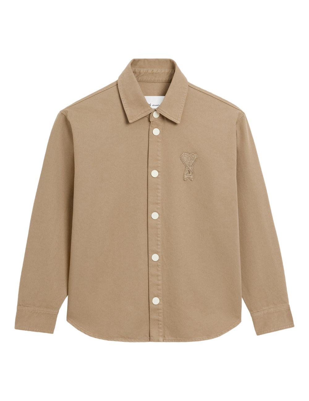 Giacca-camicia ami de coeur in beige Ami Paris - uomo 