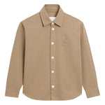 Giacca-camicia ami de coeur in beige Ami Paris - uomo 
