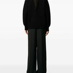Cardigan Ami de Coeur con ricamo in nero PARIS - unisex 