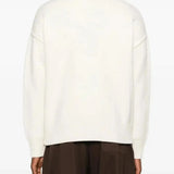 Cardigan Ami de Coeur con ricamo in avorio PARIS - unisex 