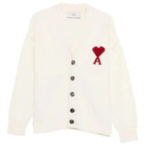 Cardigan Ami de Coeur con ricamo in avorio PARIS - unisex 