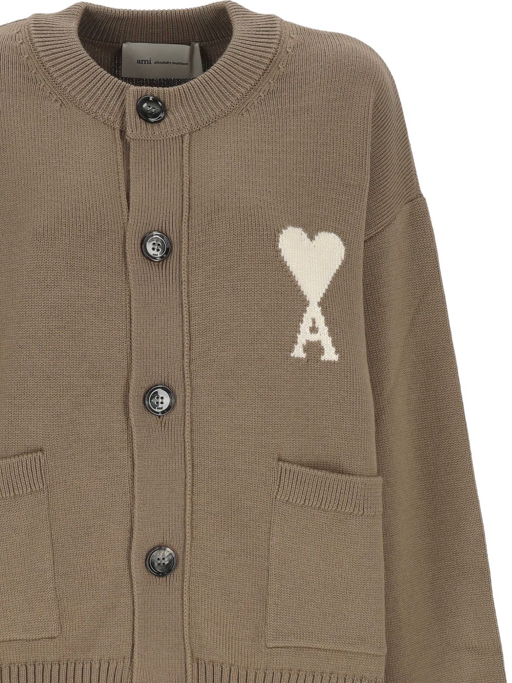 Cardigan ami de coeur in beige Ami paris - unisex 