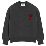 Maglione girocollo in grigio scuro Ami Paris - unisex 