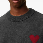 Maglione girocollo in grigio scuro Ami Paris - unisex 