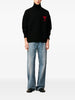 Ami Paris black logo turtleneck sweater - unisex