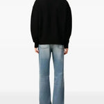 Maglione collo alto con logo in nero Ami Paris - unisex 