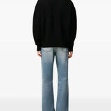 Maglione collo alto con logo in nero Ami Paris - unisex 