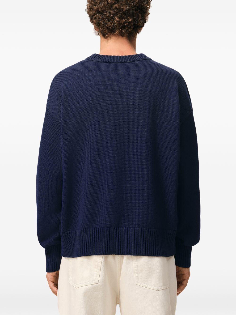 Maglione girocollo in blu Ami paris - uomo 