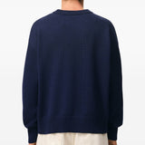 Maglione girocollo in blu Ami paris - uomo 