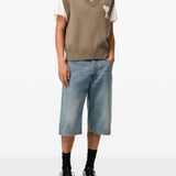 Gilet in lavorazione a maglia in MARRONE Ami paris - uomo 