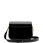 Borsa a spalla con logo in nero ami paris - unisex 