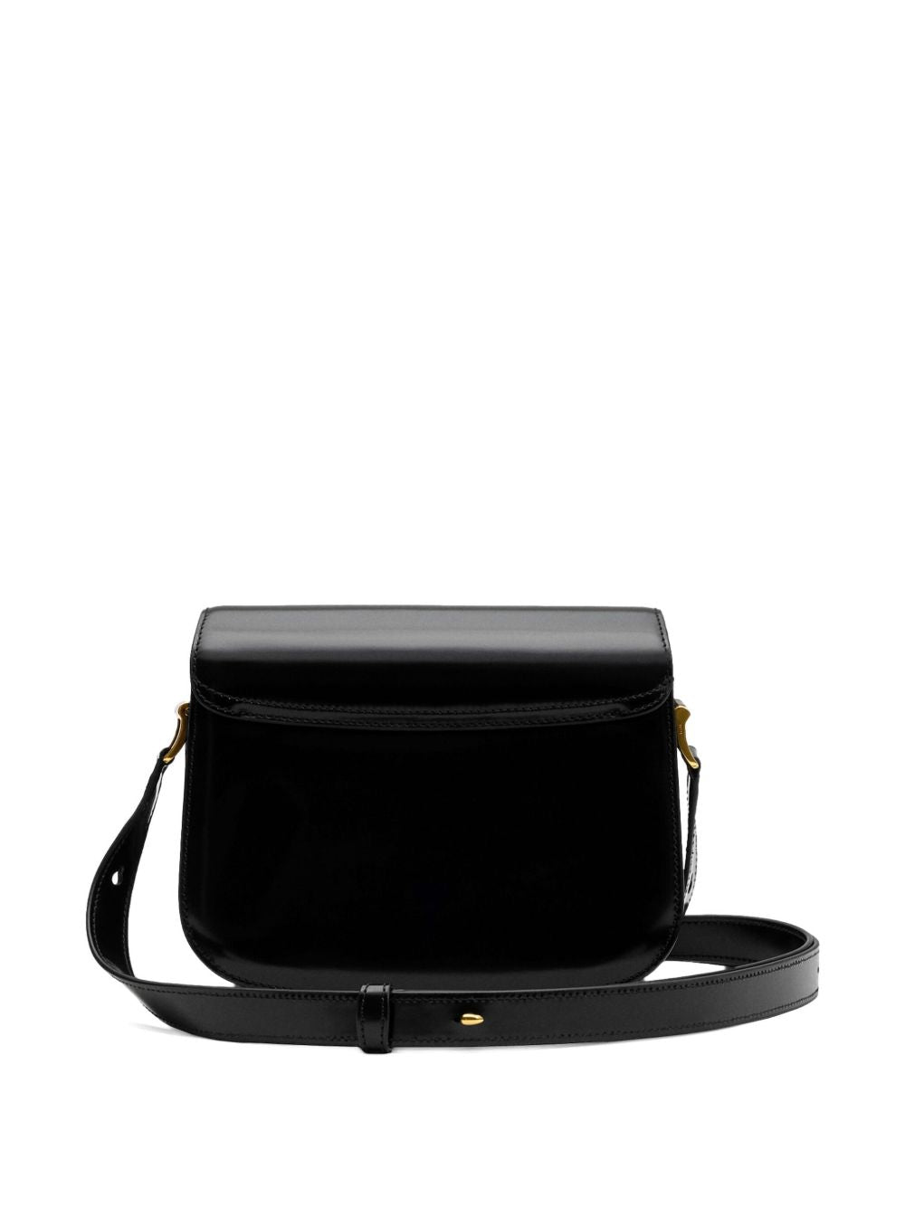 Borsa a spalla con logo in nero ami paris - unisex 