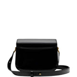 Borsa a spalla con logo in nero ami paris - unisex 