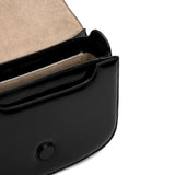 Borsa a spalla con logo in nero ami paris - unisex 