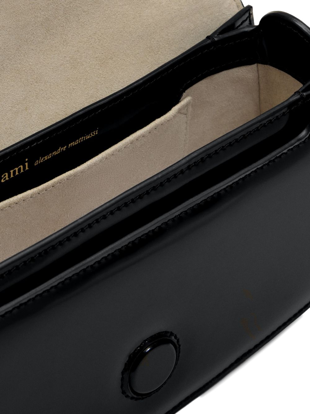 Borsa a spalla mini Paris Paris in nero ami paris - unisex 