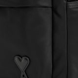 Zaino marcel in nylon in nero Ami paris - unisex 