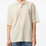 Polo Ami de Coeur con applicazione in bianco Ami paris - uomo 