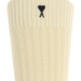 Set di tre calzini in avorio logo ami de couer ami paris - unisex 