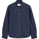 Camicia in denim blu Ami Paris - donna 