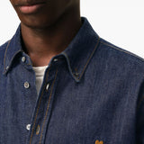 Camicia in denim blu Ami Paris - donna 