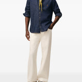Camicia in denim blu Ami Paris - donna 