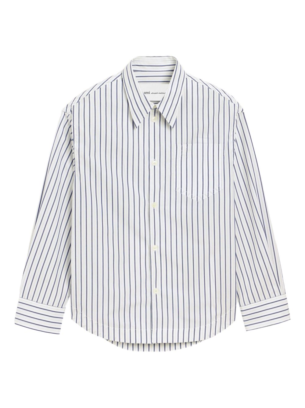 Camicia ami de coeur a righe in blu e bianco Ami Paris - donna 