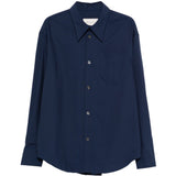 Camicia con tasche in blu AMI Paris - donna 
