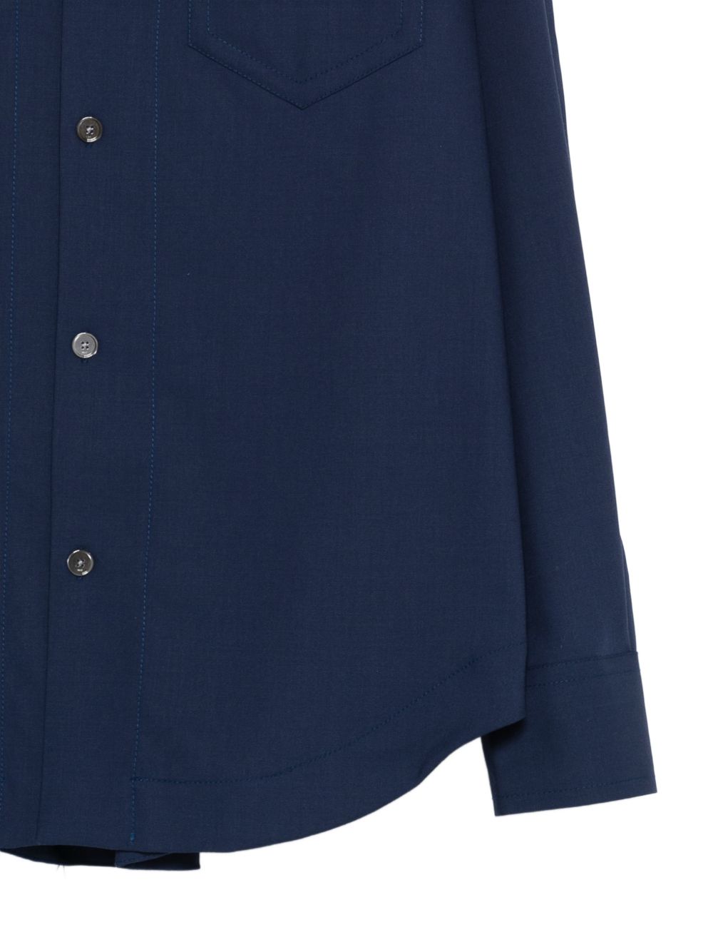 Camicia con tasche in blu AMI Paris - donna 