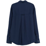 Camicia con tasche in blu AMI Paris - donna 