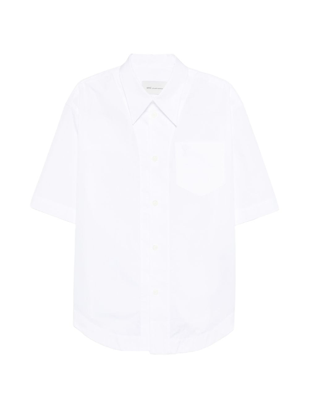 Camicia lunga Ami de Coeur in bianco Ami Paris - donna 